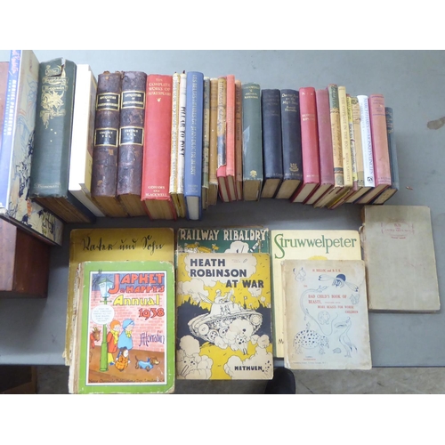 219 - Books, mixed 19th and 20thC reference: to include works by Arthur Ransome and George Macdonald 