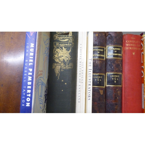 219 - Books, mixed 19th and 20thC reference: to include works by Arthur Ransome and George Macdonald 