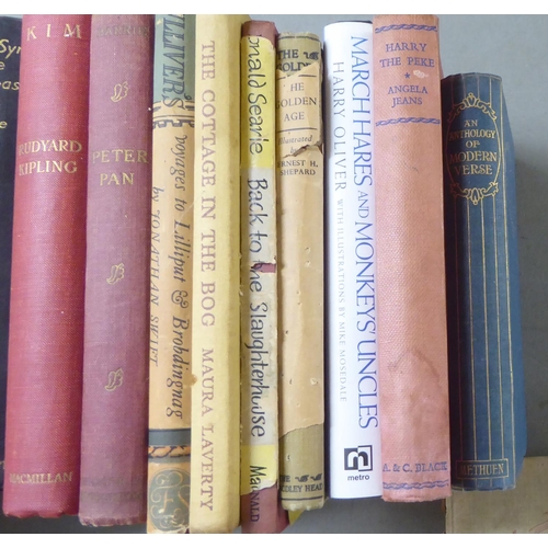 219 - Books, mixed 19th and 20thC reference: to include works by Arthur Ransome and George Macdonald 