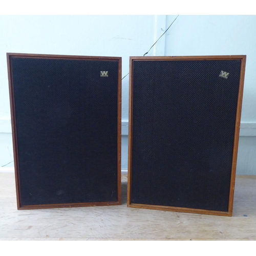 222 - A pair of teak cased Wharfdale speakers, model no. 3W/13330  21