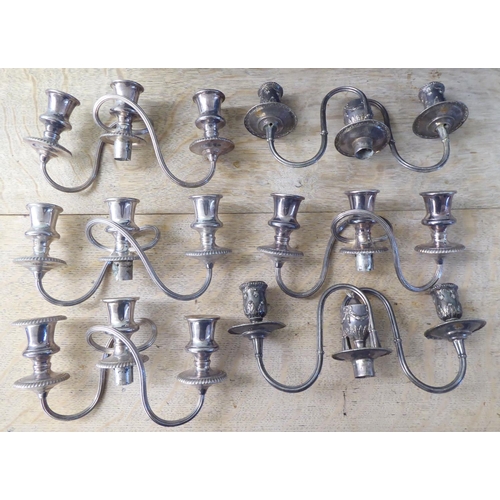 228 - Silver plated candelabra socket repairs/spares 