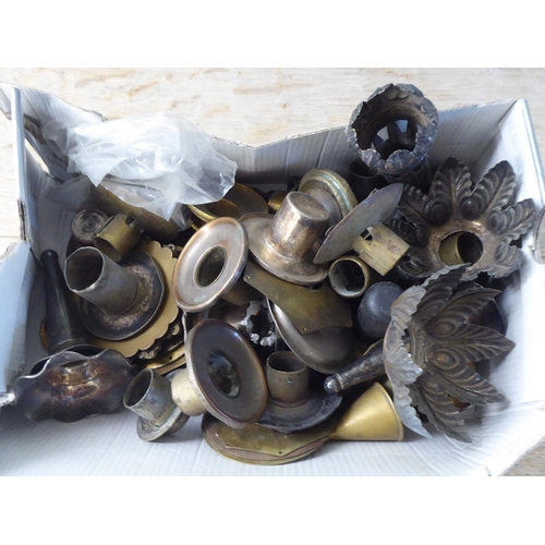 228 - Silver plated candelabra socket repairs/spares 