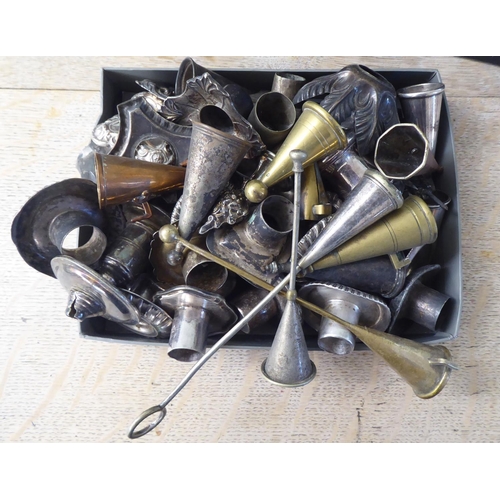 228 - Silver plated candelabra socket repairs/spares 