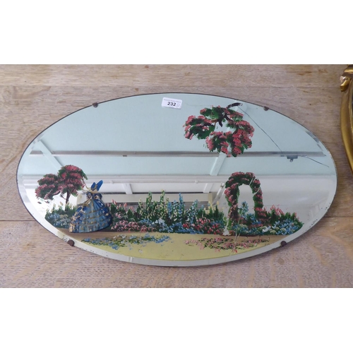 232 - Two dissimilar 20thC mirrors  13