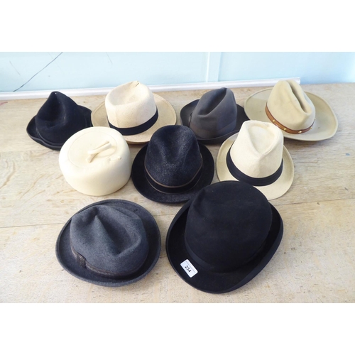 234 - Nine hats: to include a bowler