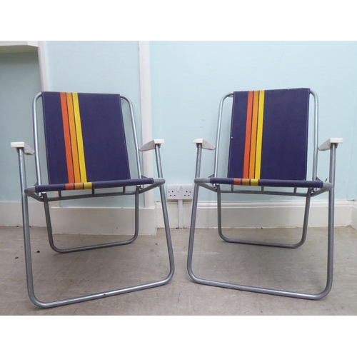 244 - Six vintage deck and other chairs