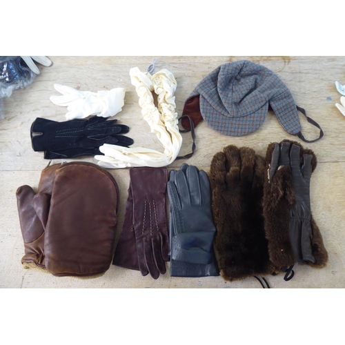 252 - Ladies fashion accessories: to include silk and hide gloves 