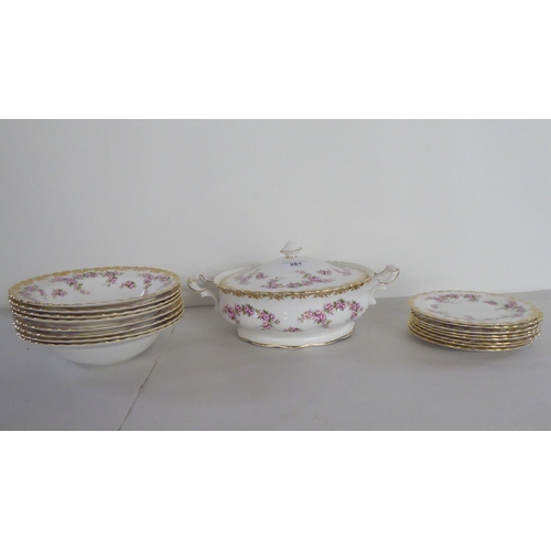 261 - Royal Albert bone china Dimity Rose pattern tableware 