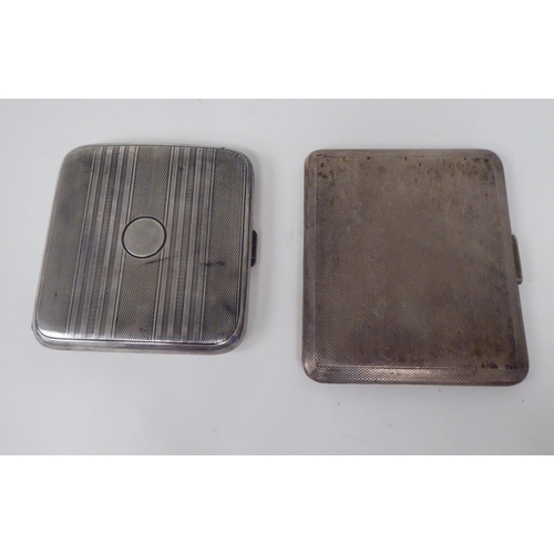 271 - Two silver cigarette cases  mixed marks 