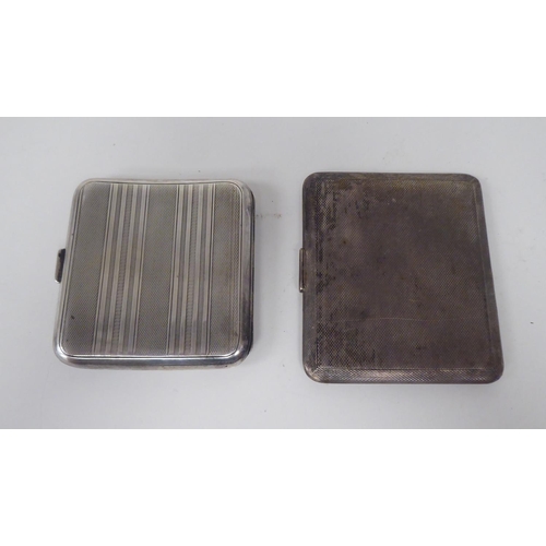 271 - Two silver cigarette cases  mixed marks 