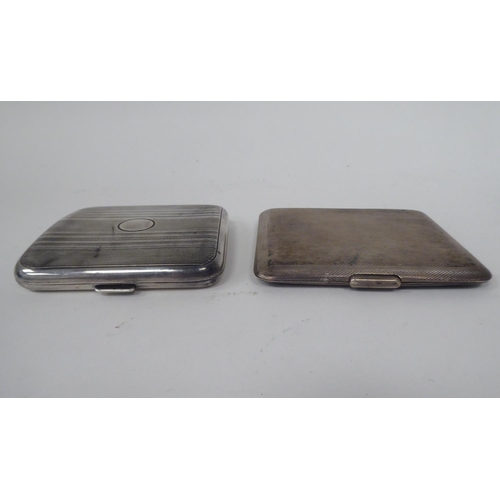 271 - Two silver cigarette cases  mixed marks 