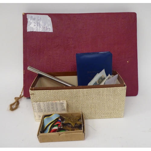 281 - World War II period medals and photographic equipment, belonging to one FL Blofeld Esq (Please Note:... 