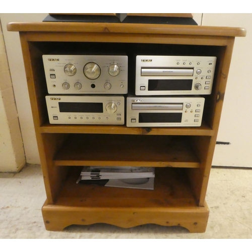 288 - A TEAC four piece stereo system; and a pair of AE speakers  36