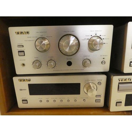 288 - A TEAC four piece stereo system; and a pair of AE speakers  36