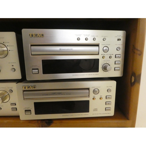 288 - A TEAC four piece stereo system; and a pair of AE speakers  36