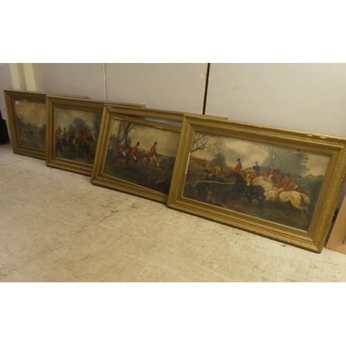 302 - After JF Herring Senior - a series of four late Victorian hunting prints  16