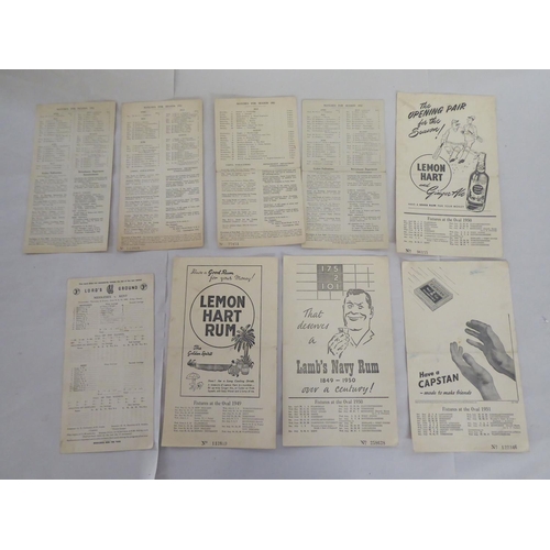 321 - Mainly 1950s rugby, tennis and athletics printed ephemera