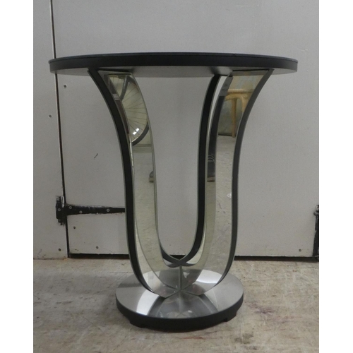 340 - A modern mirrored lamp table  21