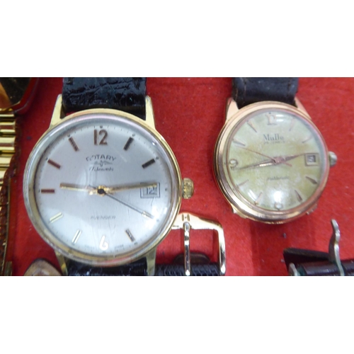 5 - Fifteen variously cased and strapped wristwatches