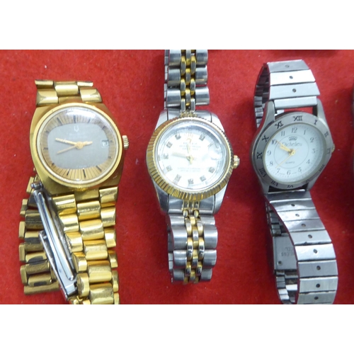 55 - Ladies variously cased and strapped wristwatches