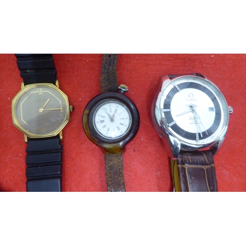 62 - Variously cased and strapped wristwatches