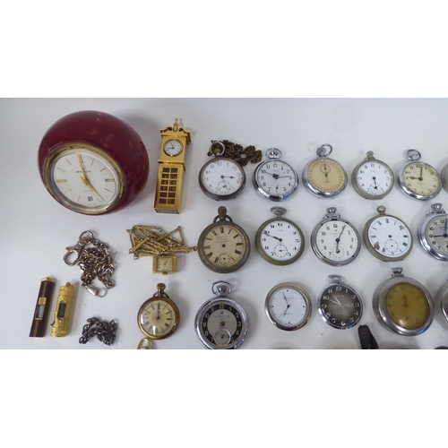 69 - A miscellany of vintage and later watches: to include open face pocket, pendant and novelty; and a p... 