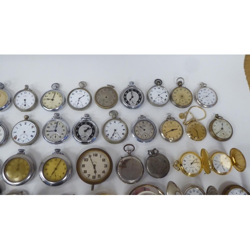 69 - A miscellany of vintage and later watches: to include open face pocket, pendant and novelty; and a p... 