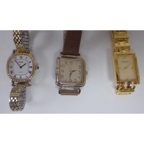 72 - Six ladies variously strapped and cased wristwatches: to include Sixpence, Radley and Ingersoll  box... 