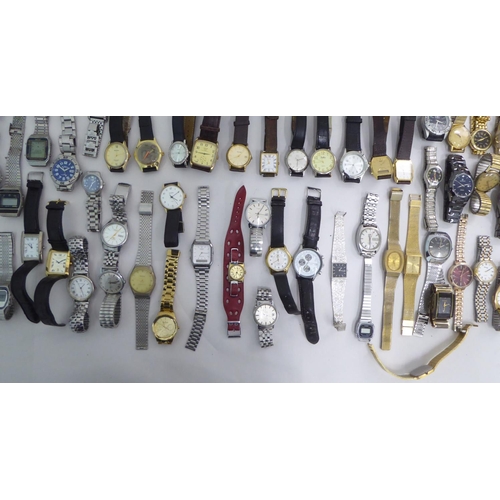 76 - Variously cased and strapped wristwatches