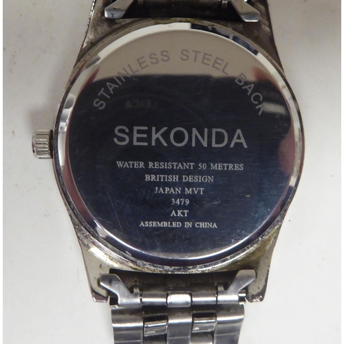 77 - Six variously strapped and cased wristwatches: to include Seiko, Casio, Rotary and Sekonda  boxed