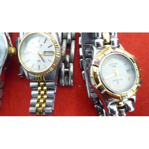 83 - Ladies variously cased and strapped wristwatches