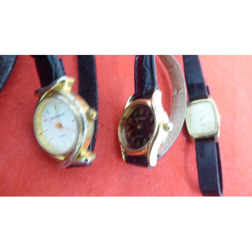 83 - Ladies variously cased and strapped wristwatches