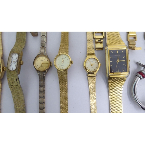 85 - Ladies variously cased and strapped wristwatches