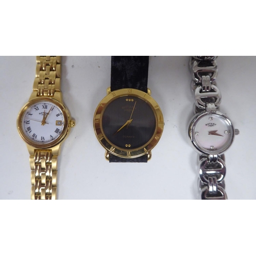 91 - Six ladies modern variously designed Rotary wristwatches  boxed