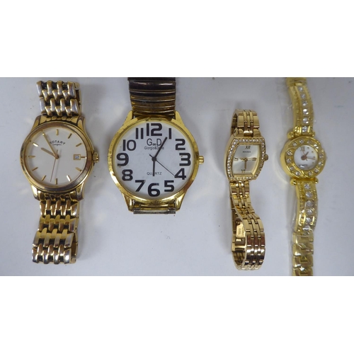 93 - Eight various modern wristwatches: to include a lady's Sekonda; and a Rotary