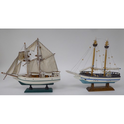 296 - Scratch built model boats, fishing and other  largest 11