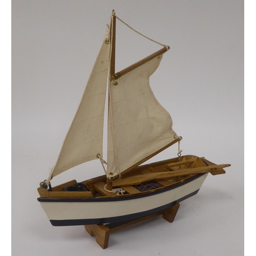 296 - Scratch built model boats, fishing and other  largest 11