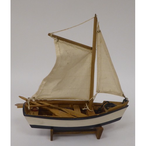 296 - Scratch built model boats, fishing and other  largest 11