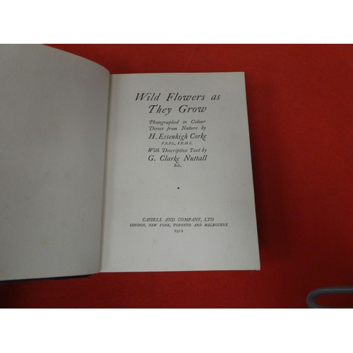 183 - Books: 'Wild Flowers as they Grow' with descriptive text by G Clarke Nuttall  1912, in five volumes