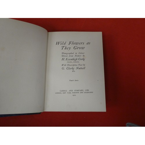 183 - Books: 'Wild Flowers as they Grow' with descriptive text by G Clarke Nuttall  1912, in five volumes