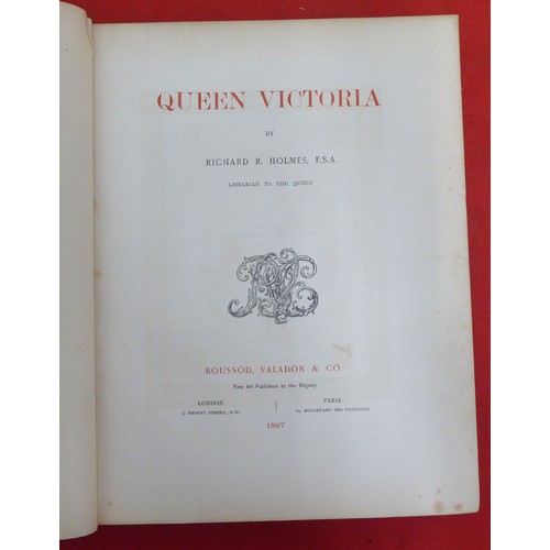 133 - Books, Royal and British historical reference: to include 'Queen Victoria' by Richard R Holmes, libr... 