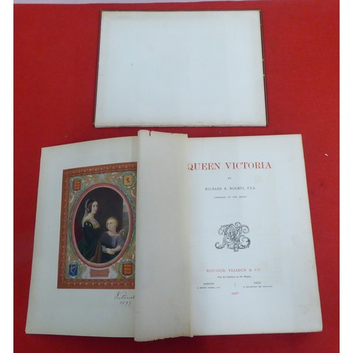 133 - Books, Royal and British historical reference: to include 'Queen Victoria' by Richard R Holmes, libr... 