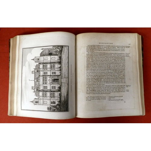 123 - Books: The Environs of London covering the county of middlesex by Rev. Daniel Lysons, 1800, second e... 