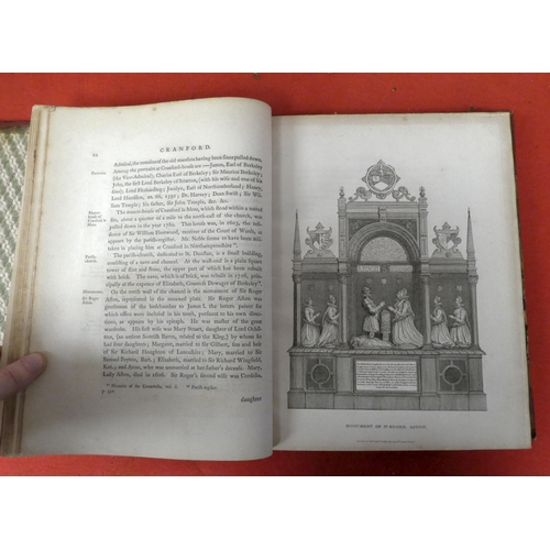 123 - Books: The Environs of London covering the county of middlesex by Rev. Daniel Lysons, 1800, second e... 