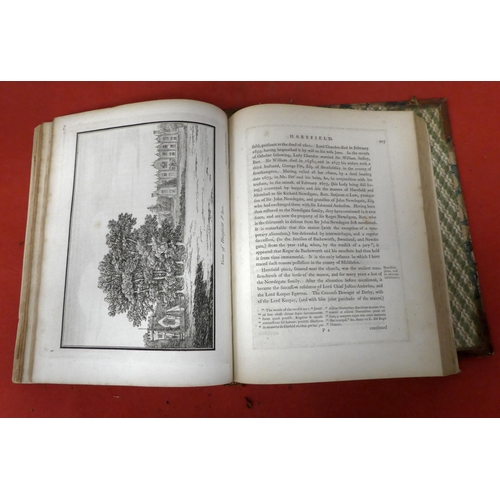 123 - Books: The Environs of London covering the county of middlesex by Rev. Daniel Lysons, 1800, second e... 