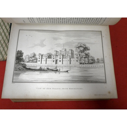 123 - Books: The Environs of London covering the county of middlesex by Rev. Daniel Lysons, 1800, second e... 