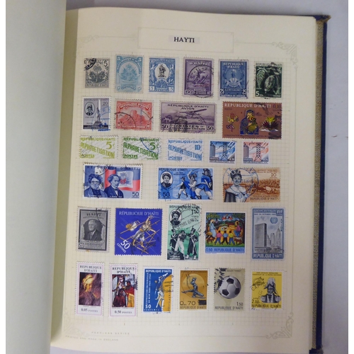 11 - Uncollated British, Commonwealth, European and other used postage stamps, in four albums