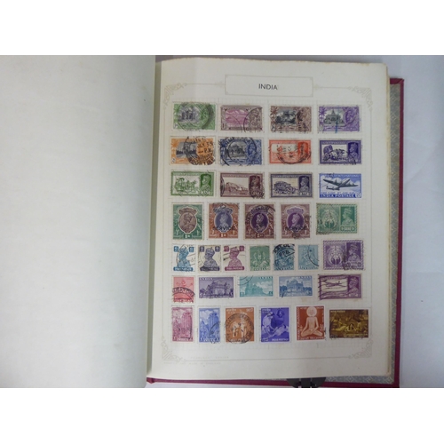 11 - Uncollated British, Commonwealth, European and other used postage stamps, in four albums