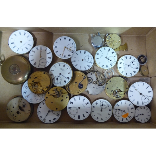 12 - Clockmakers/watchmakers spares and repairs: to include pocket watch movements