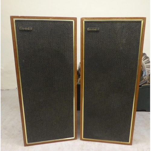 143 - A teak and tinted plastic cased Goldring Lenco GL75 stereo transcription turntable; an Armstrong 525... 